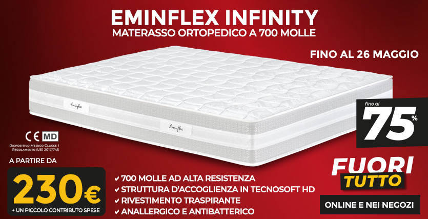 Offerta materasso Infinity Eminflex