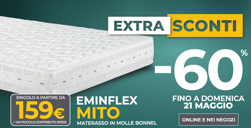 Nuova offerta materasso Mito Eminflex